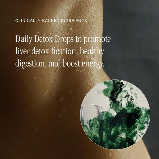 Side view of Juna Chlorophyll Drops 2-Pack bottle