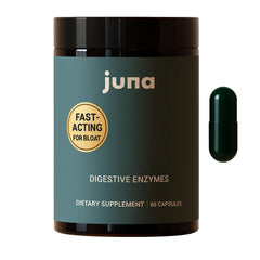 Juna Detox bottle side view with clean label for easy daily digestion support