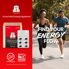 Jung Kwan Jang Korean Red Ginseng capsules poured for easy daily intake