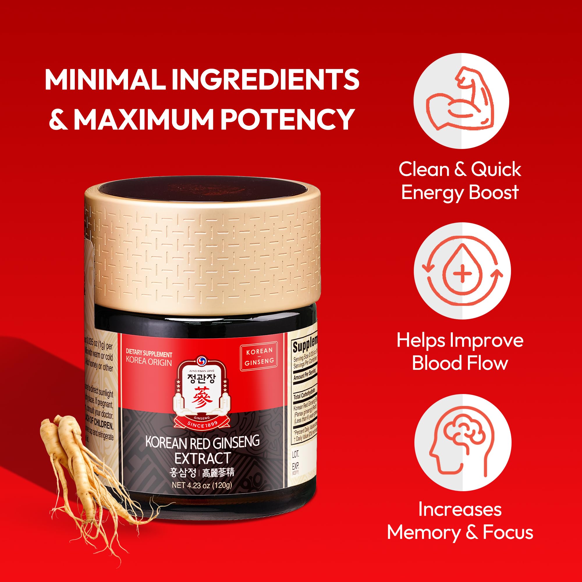 Serving suggestion: 1 teaspoon of red ginseng paste