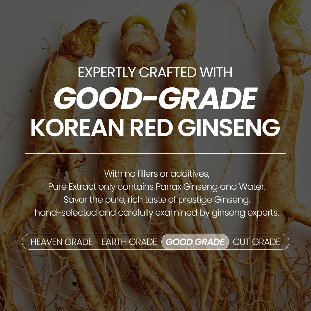 Premium grade Korean red ginseng extract bottle