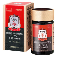 Bottle of JungKwanJang Korean Red Panax Ginseng Extract 240g front view