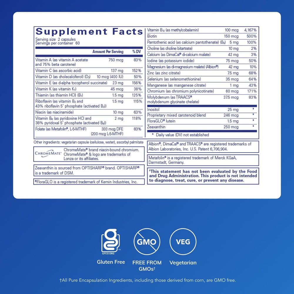 Bottle of Junior Nutrients multivitamin label close-up