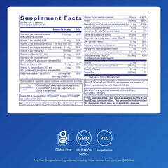 Bottle of Junior Nutrients multivitamin label close-up
