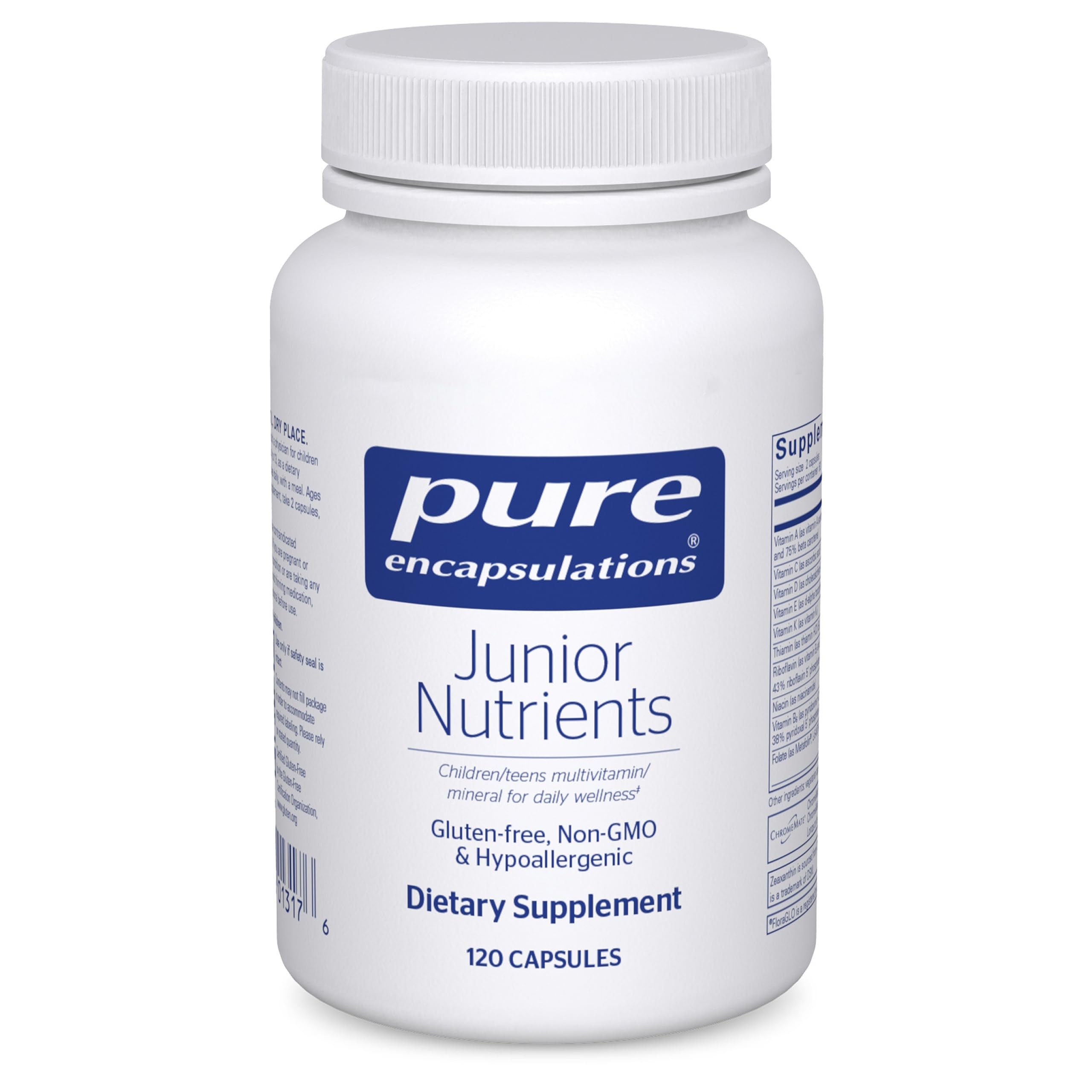 Pure Encapsulations Junior Nutrients hero image with bottle