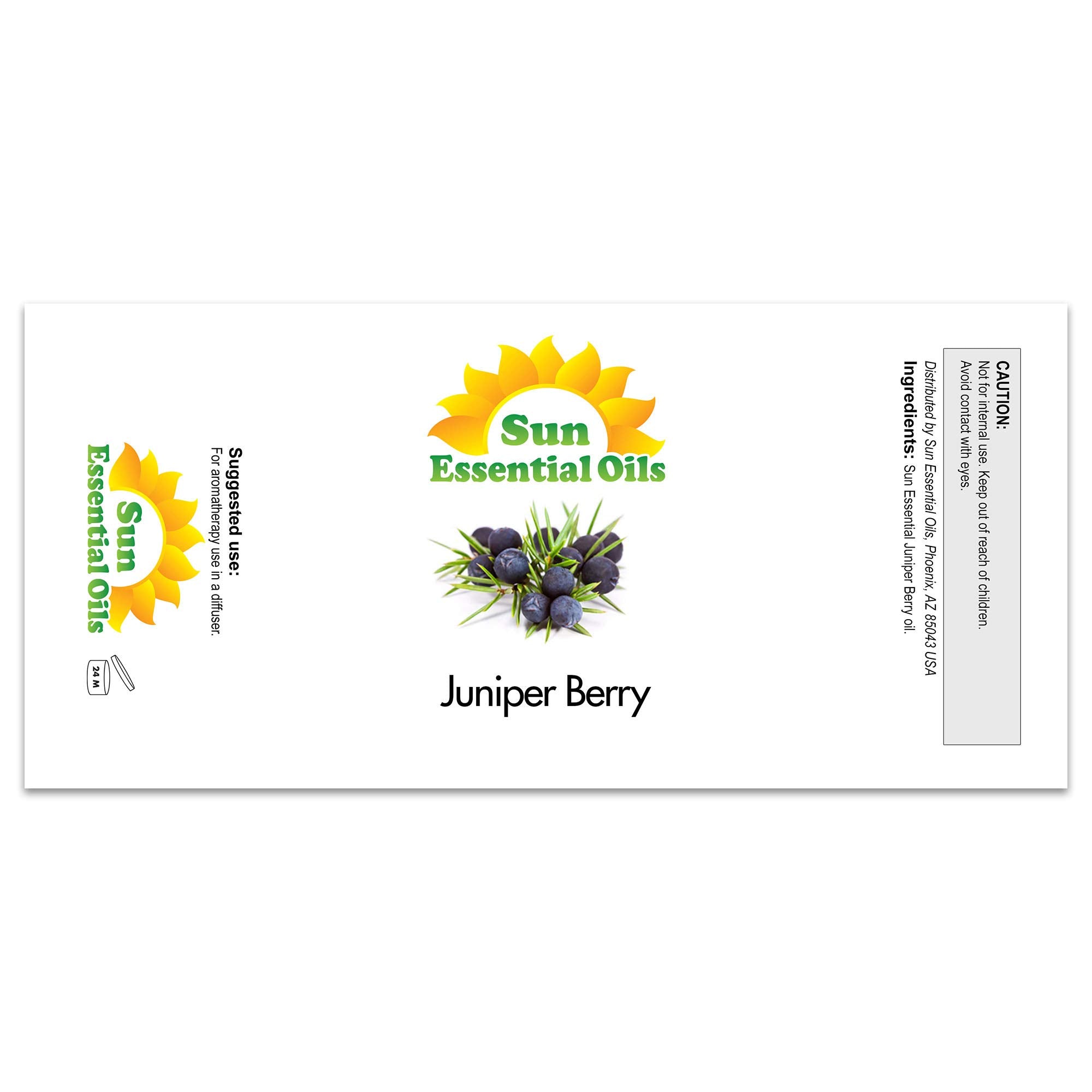 Diffuser with juniper berry essential oil for aromatherapy