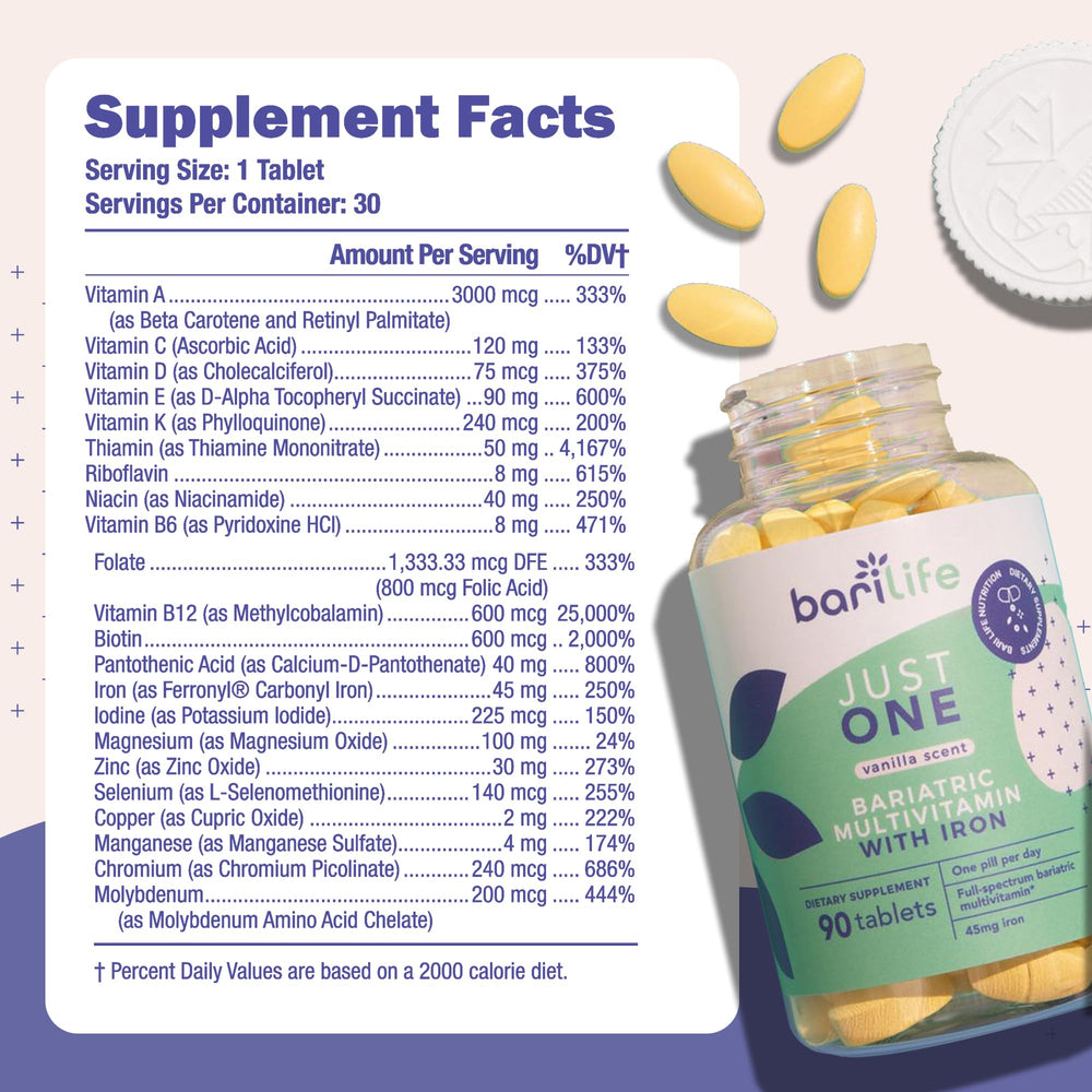 Back view showing supplement facts and ingredients