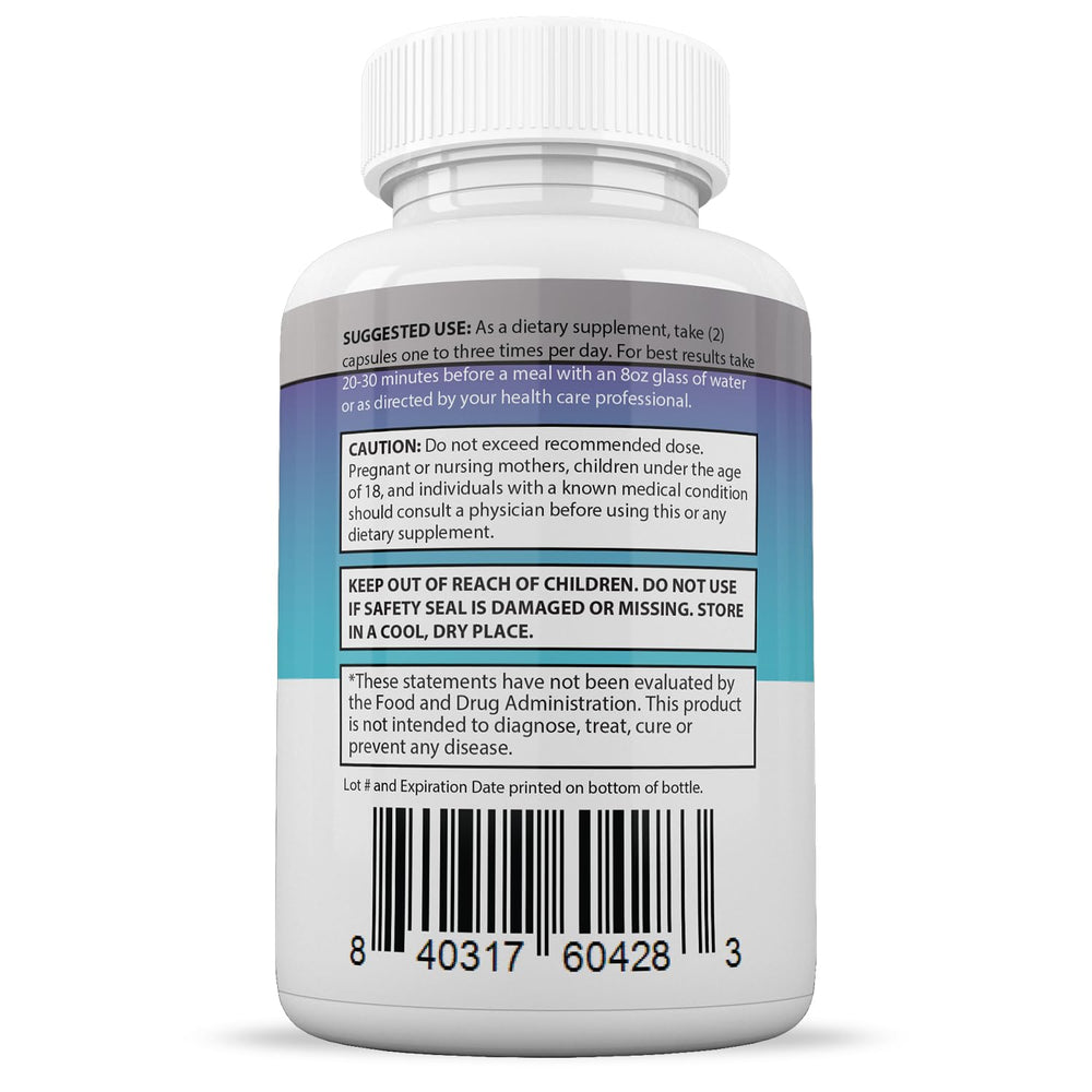 Justified Laboratories bottle staged with water and meal showing convenient daily use benefit