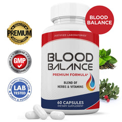 Close-up of Blood Balance Advanced Formula 620MG capsules