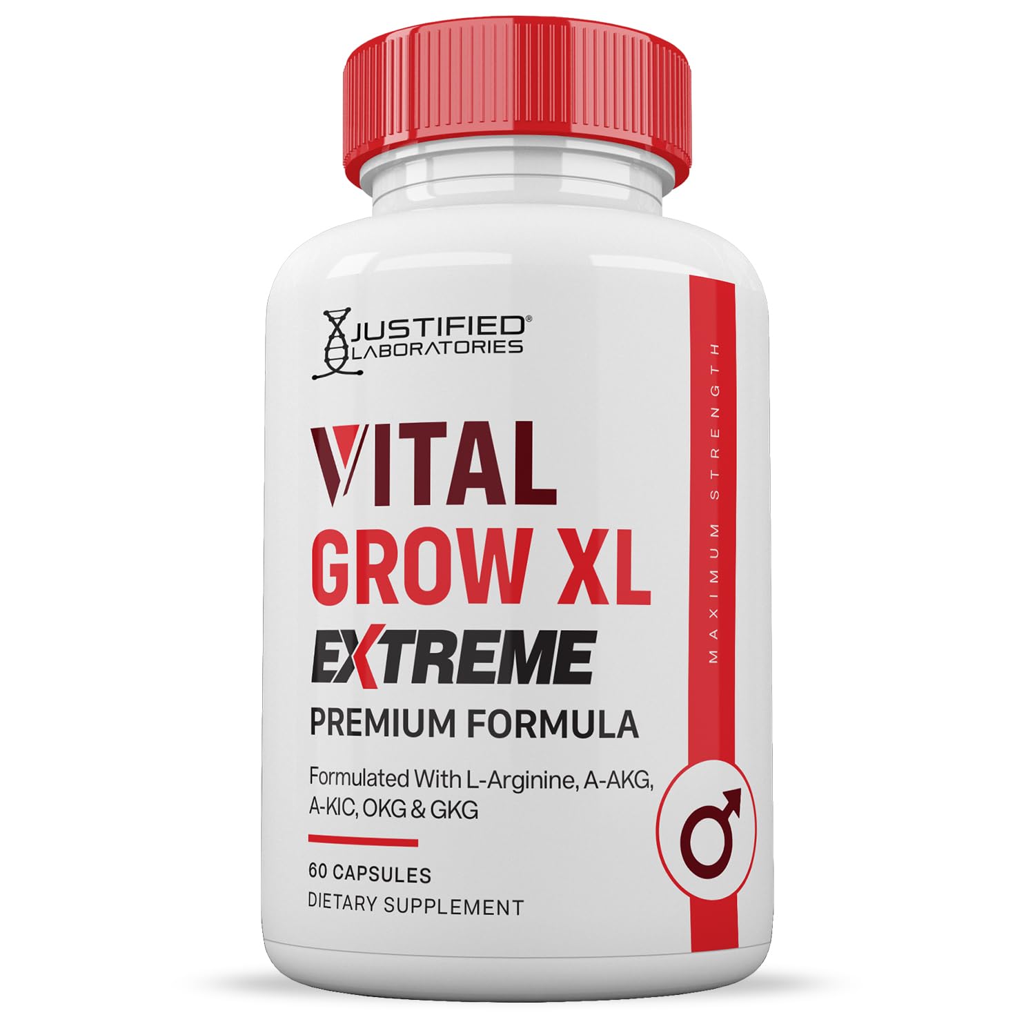 Capsules spilled from the Vital Grow XL Extreme bottle