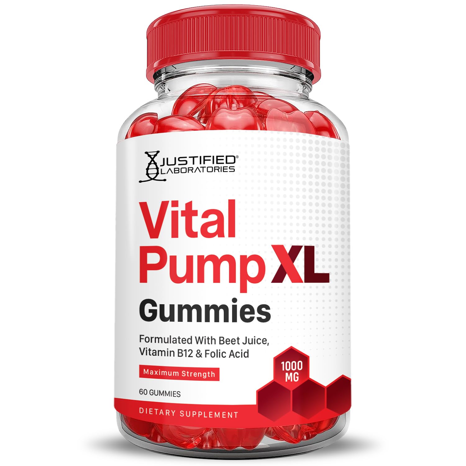 Nutrition facts label for Vital Pump XL Gummies