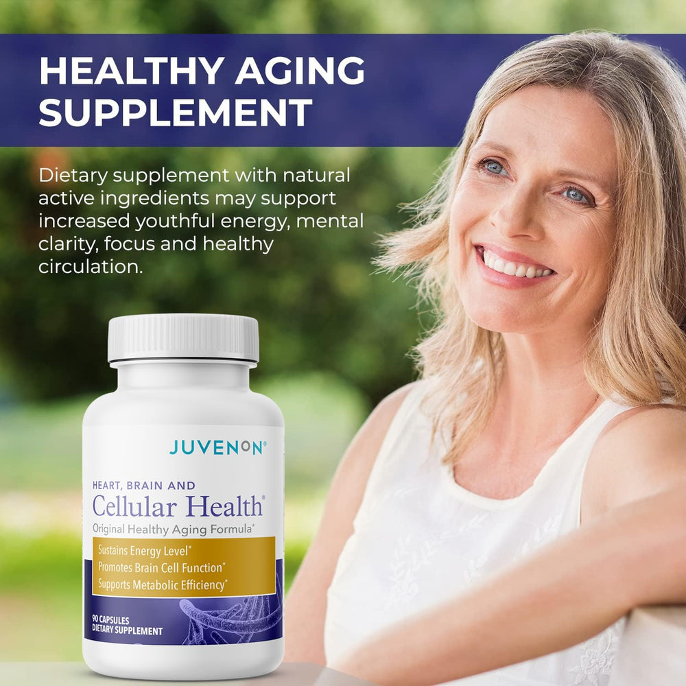 Juvenon capsules close-up for daily energy and mental clarity.