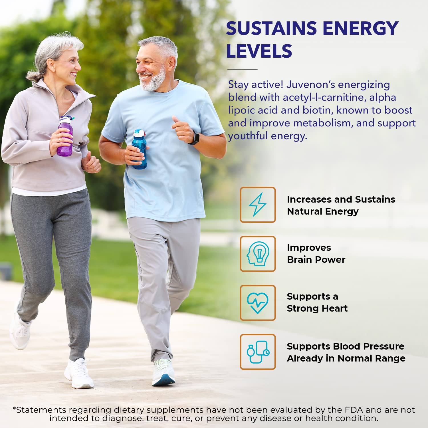 Juvenon Cellular Health front label shows natural, dairy free formula