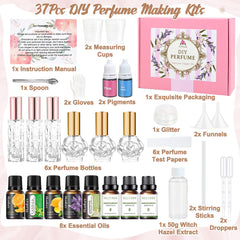 Assorted essential oils and pigments from JUYRLE kit