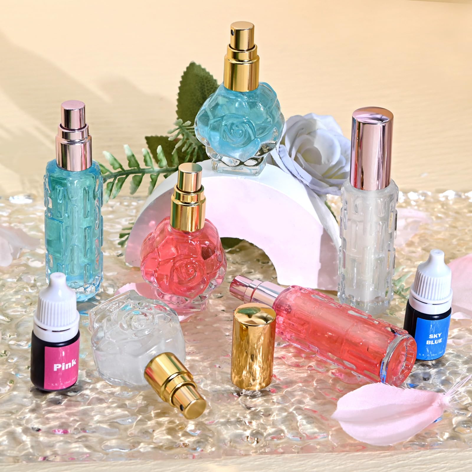 Finished fragrance bottle with packaging from JUYRLE kit