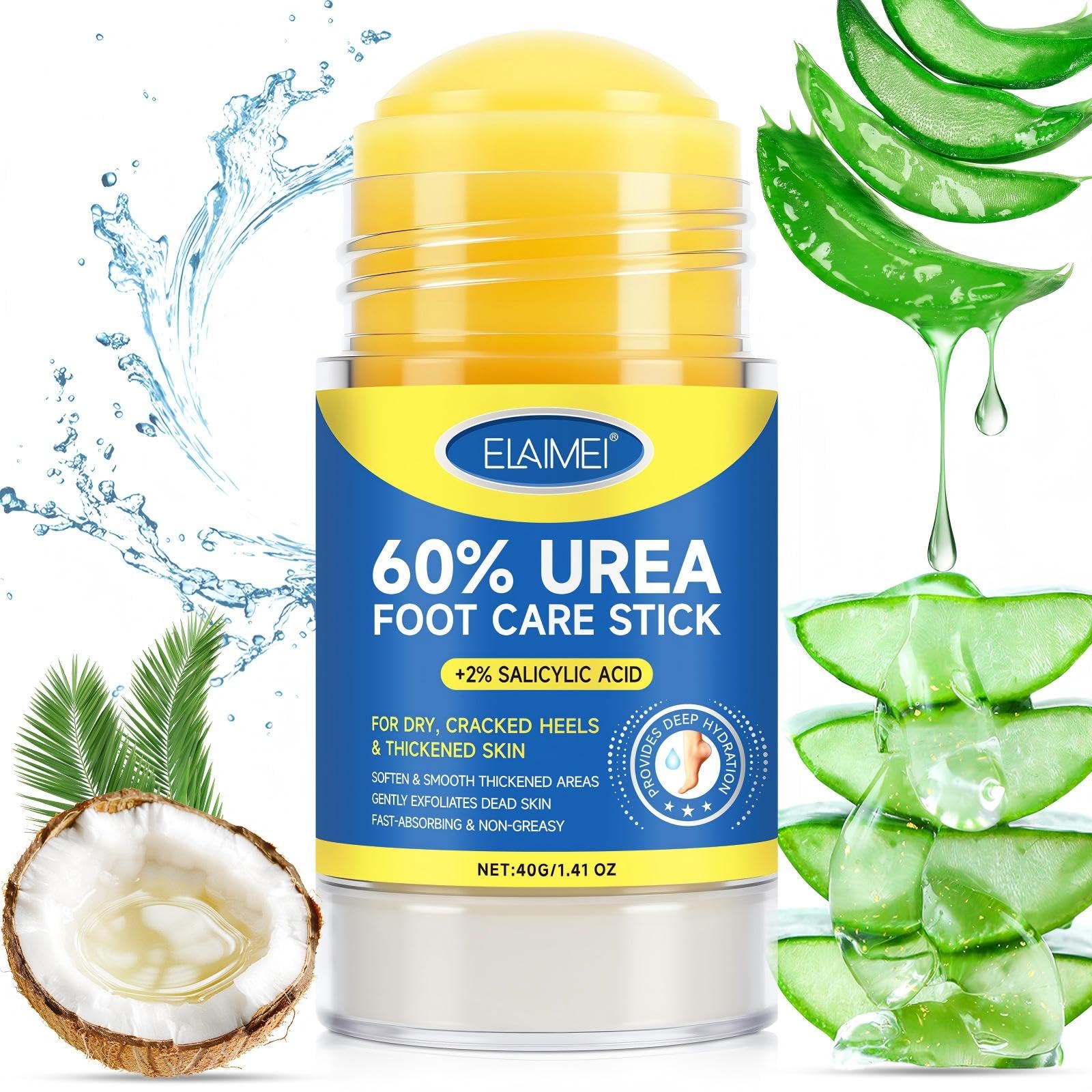 JWBVCTCR Urea Foot Cream Stick 60 percent hydration for dry feet.