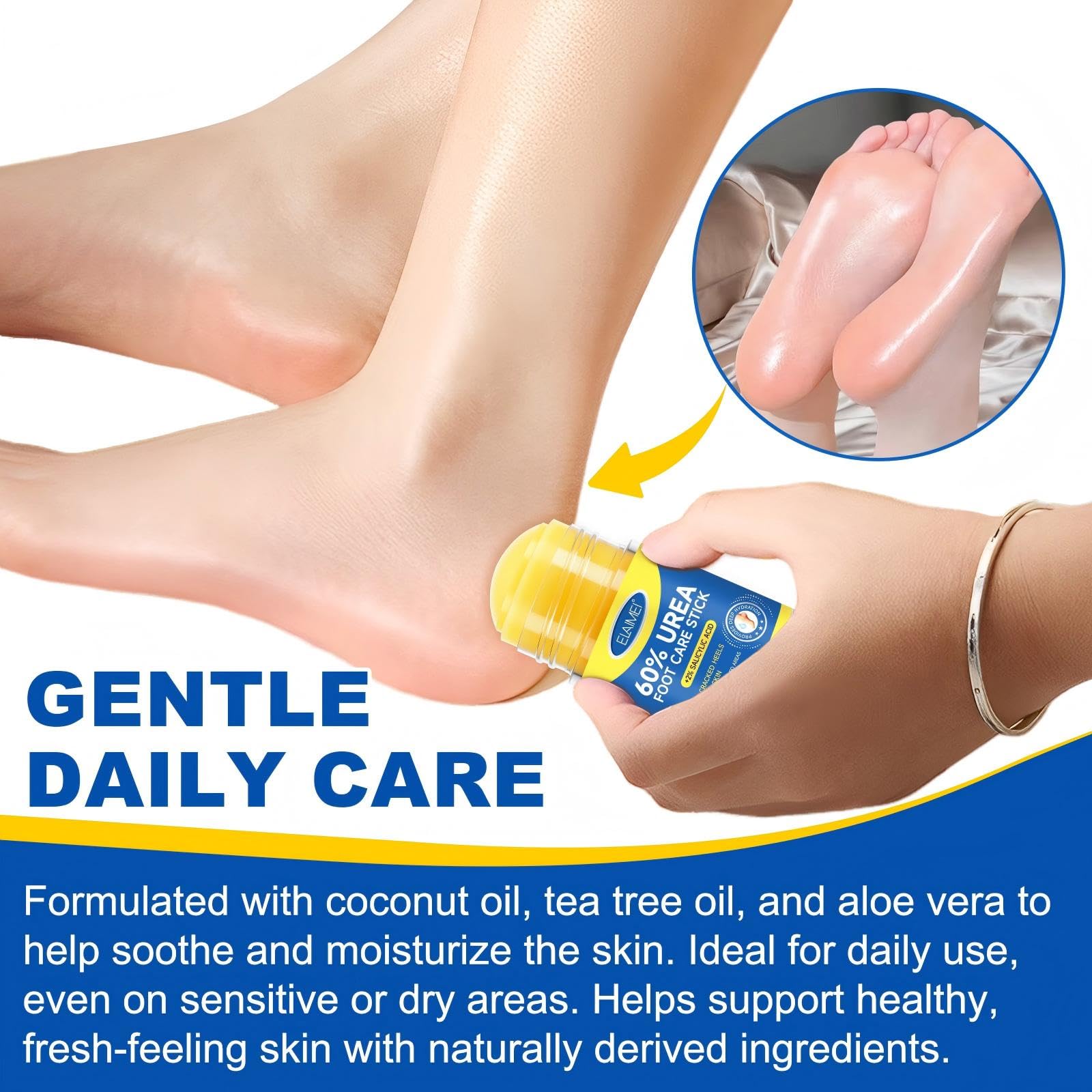 JWBVCTCR light, non-greasy feel for everyday foot care.