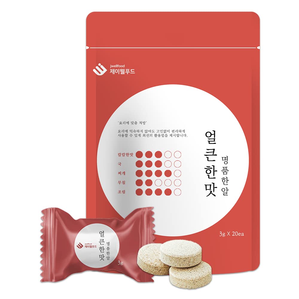 Jwellfood spicy instant soup stock tablet packaging front view