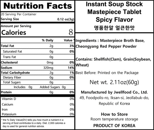 Close-up of spicy flavor tablet texture