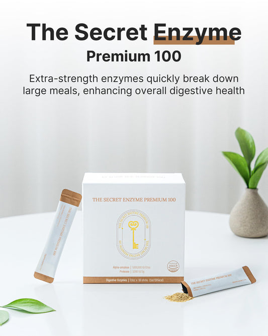 Product label for K-Nutra The Secret Enzyme 100