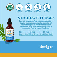 Vitamin K2 MK-7 liquid drops bottle, 100 mcg per serving