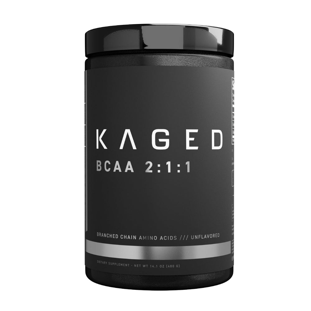 Kaged BCAAs powder, fermented, plant-based, unflavored