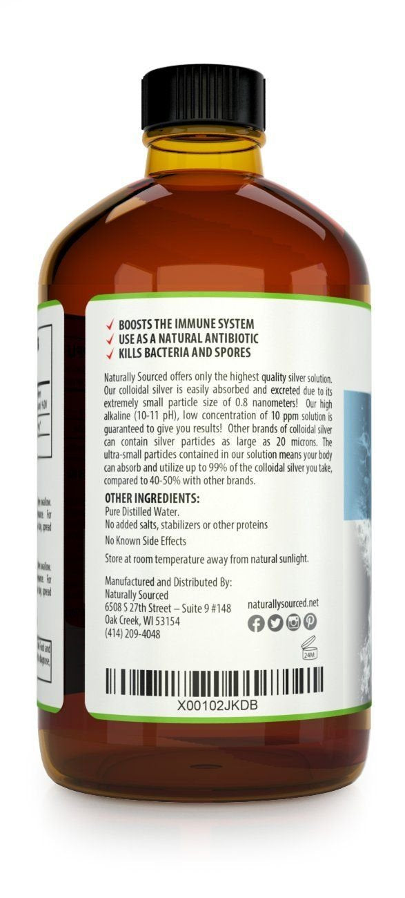 Application of colloidal silver spray on skin and surfaces