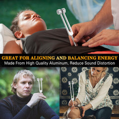 KAIGESZAD aluminum alloy tuning fork resists corrosion and is non-magnetic