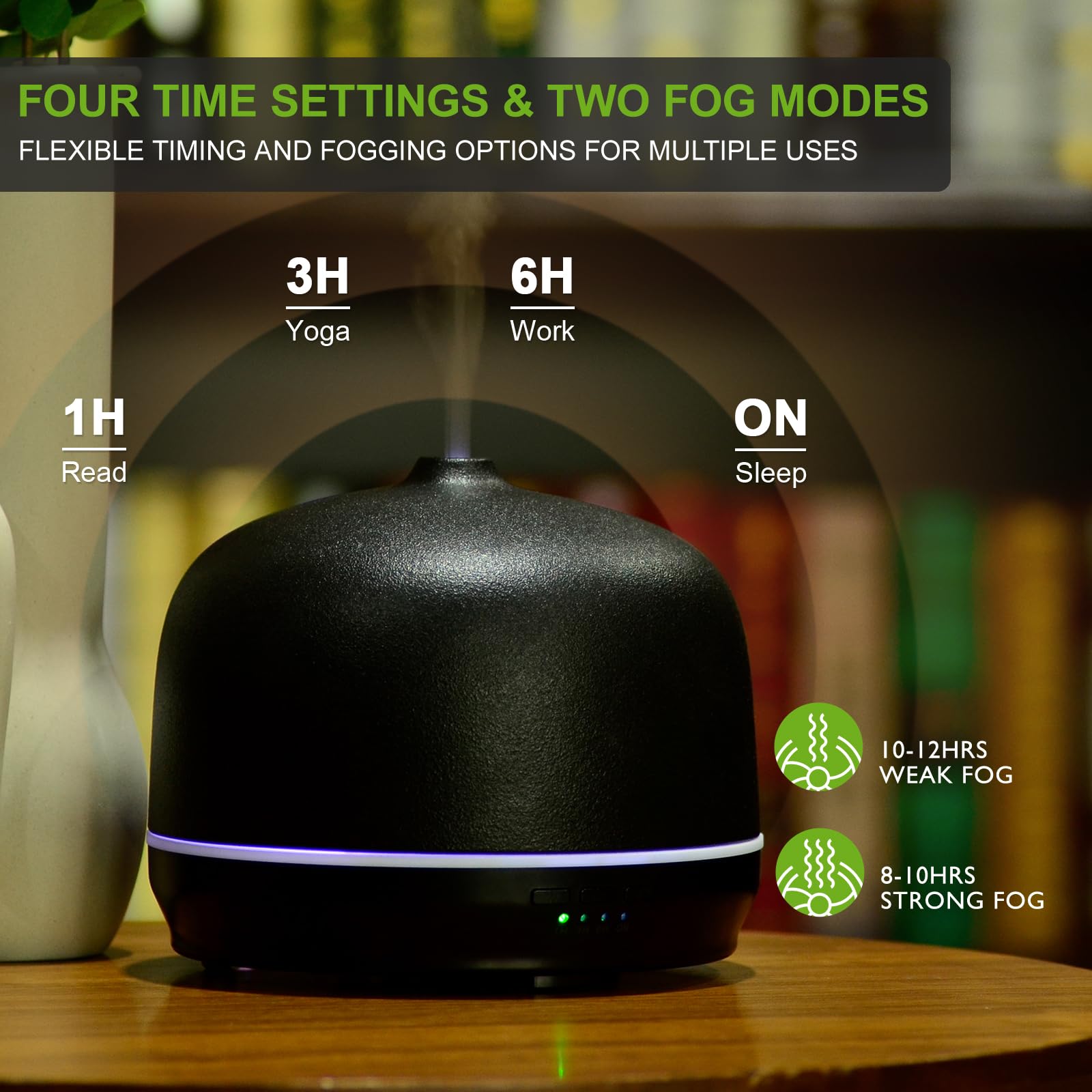 Kakoda diffuser in a living room setting for ambient aromatherapy