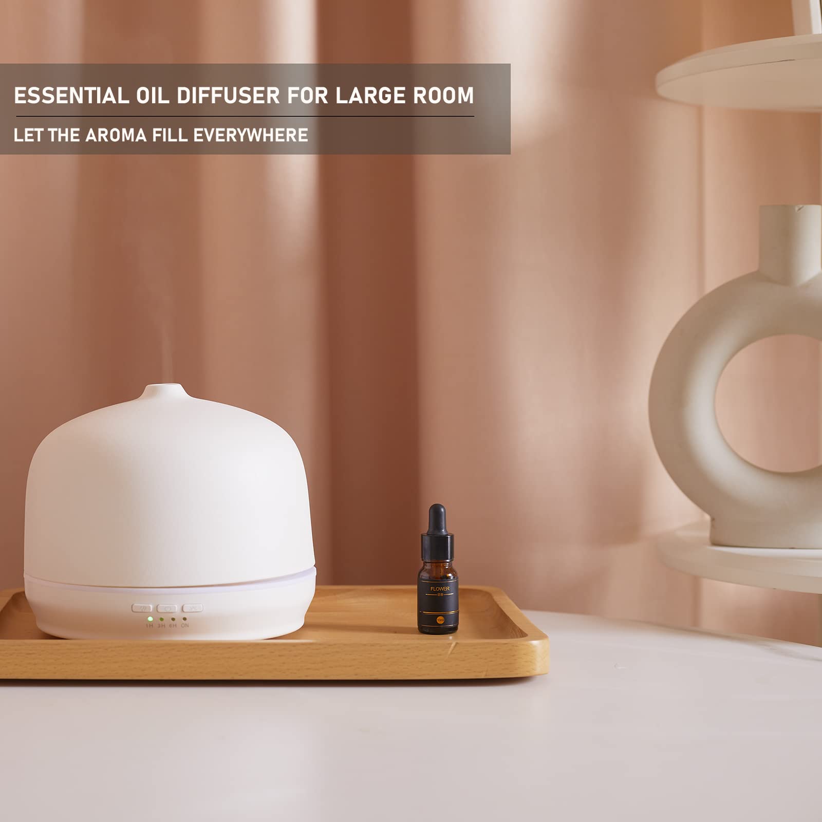Elegant white Kakoda ceramic diffuser as a home decor and aromatherapy gift