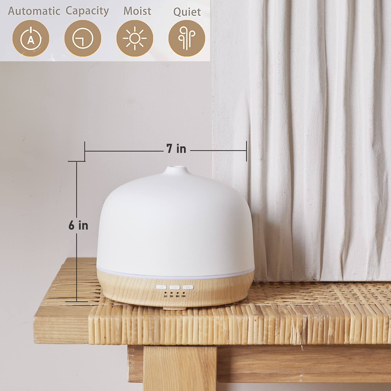 Aromatherapy mist filling a living room