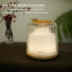 Diffuser showing colorful LED ambient lighting