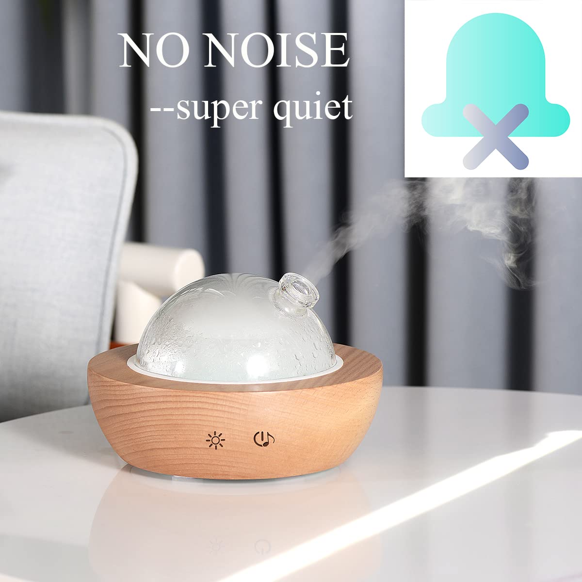 Diffuser in a cozy home office setting