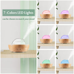 LED light ring displaying 7 colors