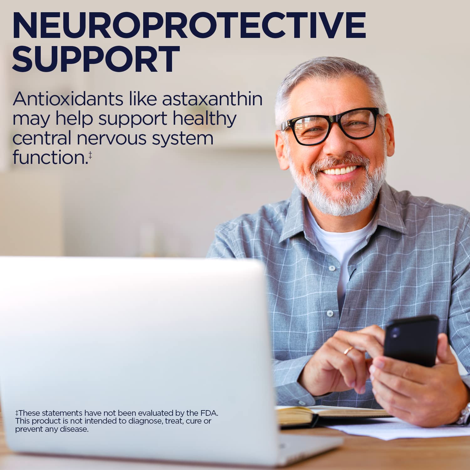 Eye health and brain health concept with capsules