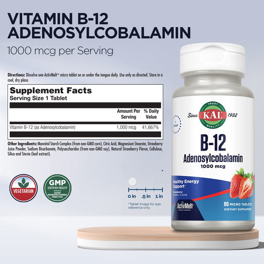 Strawberry ActiveMelt micro tablet close-up