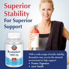 Nutritional facts for KAL Bromelain 1000 mg