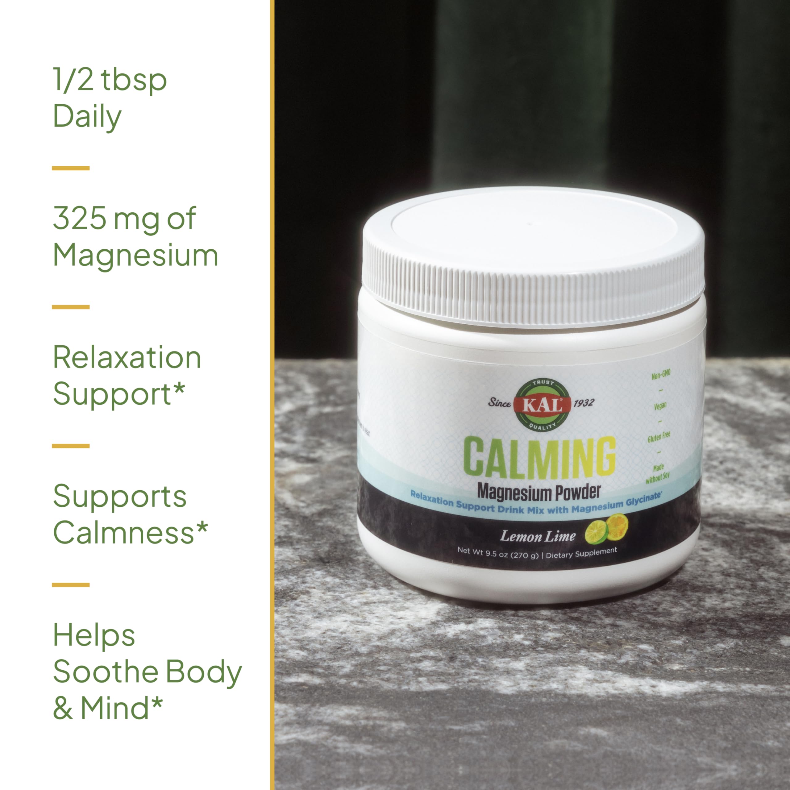Lemon Lime flavored magnesium powder packaging