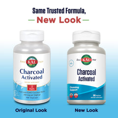 KAL Charcoal product packaging and bottle display