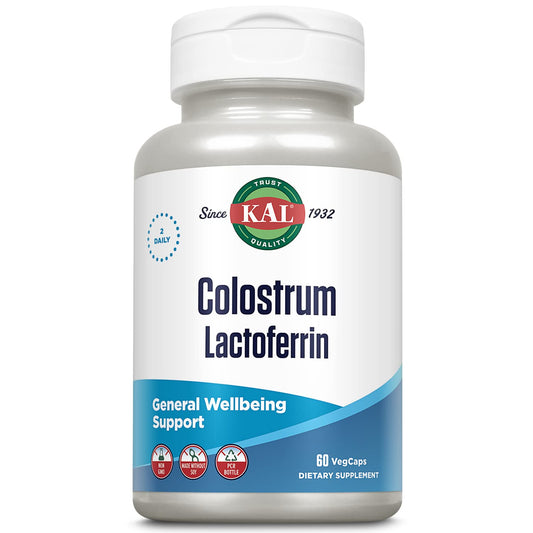 KAL Colostrum Lactoferrin bottle and packaging