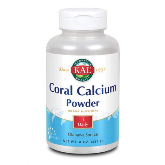 KAL Coral Calcium Powder 1000 mg tablets, unflavored, 8 oz bottle