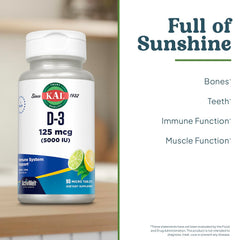 Vitamin D-3 ActivMelt 5000 IU packaging and label