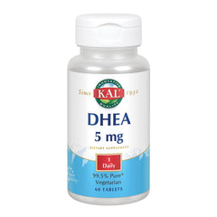 KAL DHEA-5 Tablets bottle with label and packaging