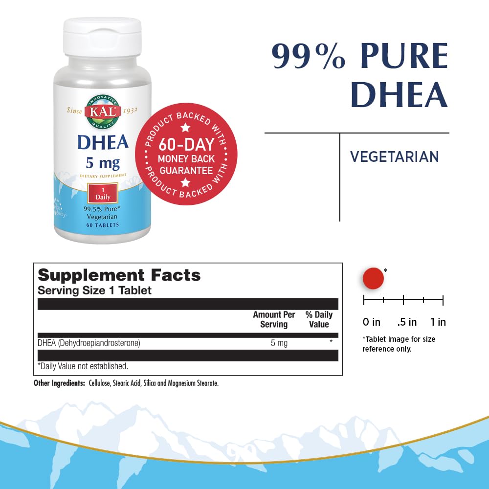 Close-up of micronized DHEA tablet showing texture