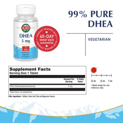 Close-up of micronized DHEA tablet showing texture
