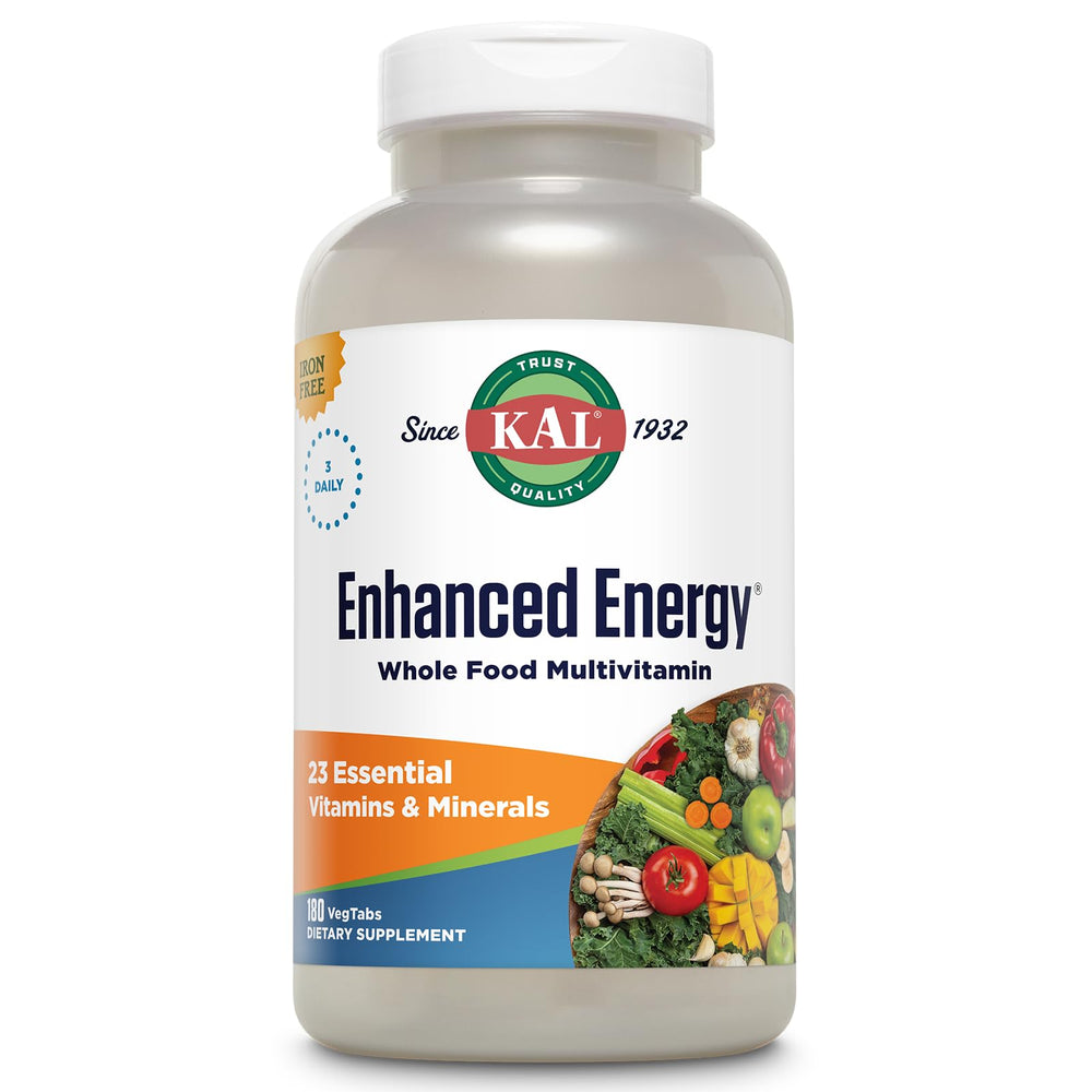 KAL Enhanced Energy Multivitamin bottle and label
