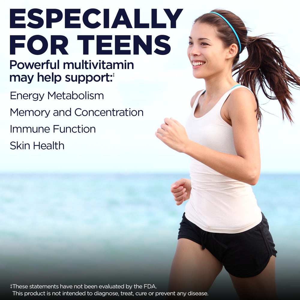 Kal Enhanced Energy for Teens Tablets packaging and label