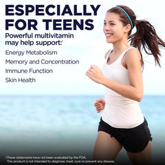 Kal Enhanced Energy for Teens Tablets packaging and label