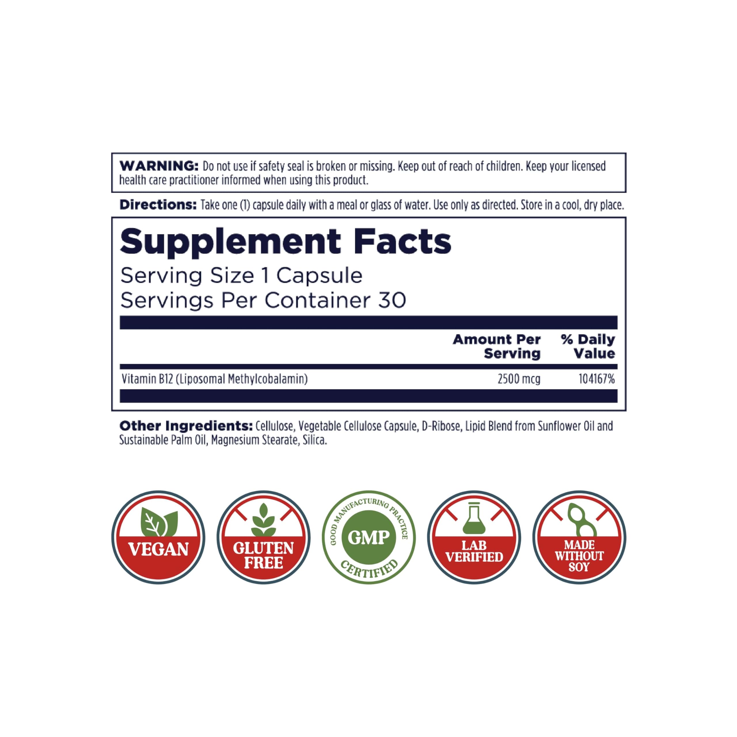 Close-up of vegan capsules