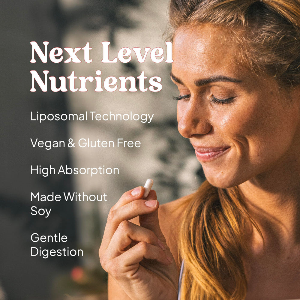 Vitamins C, D-3 and B Complex inside a liposomal multivitamin